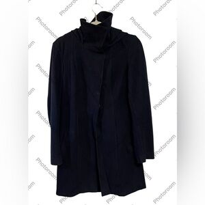 Betabrand Black Hooded Lined Jacket Sz Med